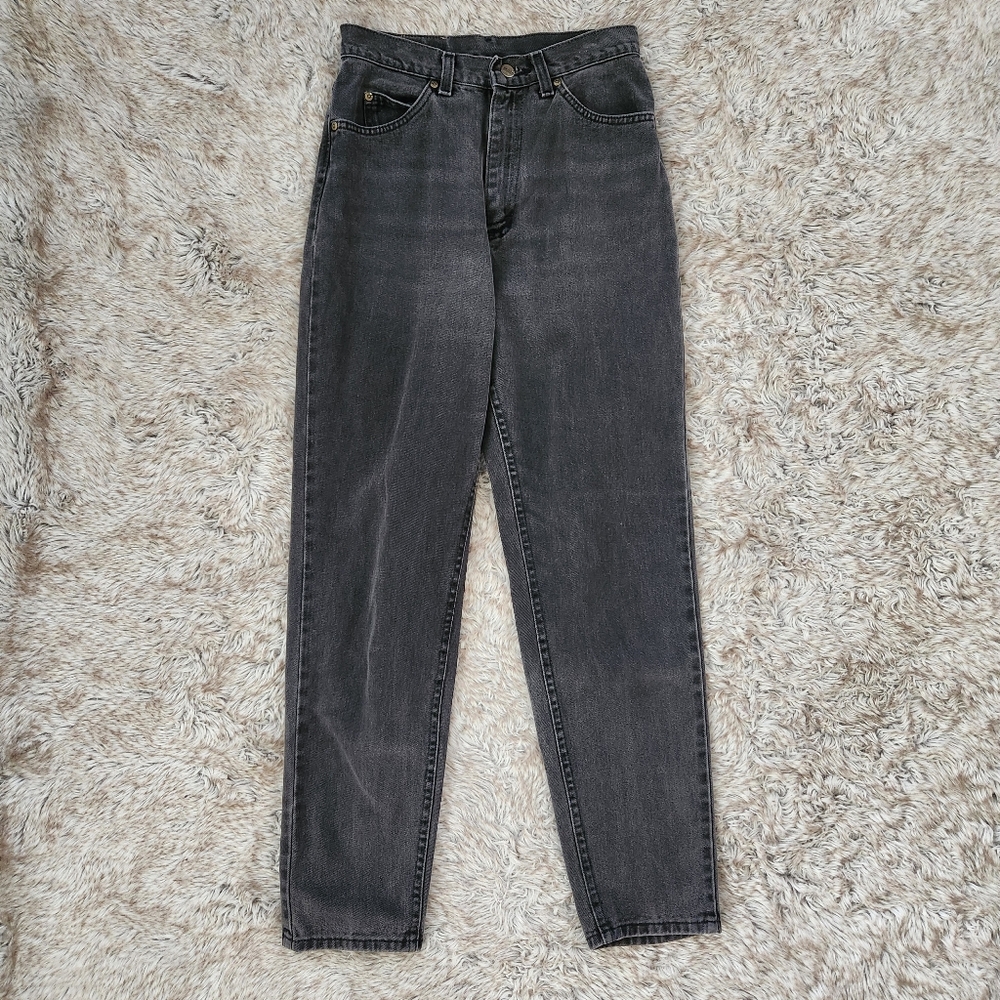 Vintage‎ L.L. Bean Double L Natural Fit High Rise Straight Leg Black Jeans